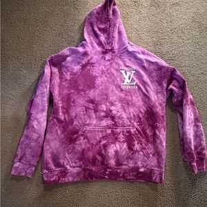 Purple Tie-Dye Hoodie